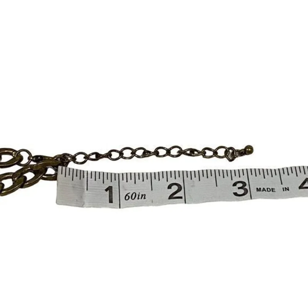 Brass Tone‎ Statement Chain Style Necklace